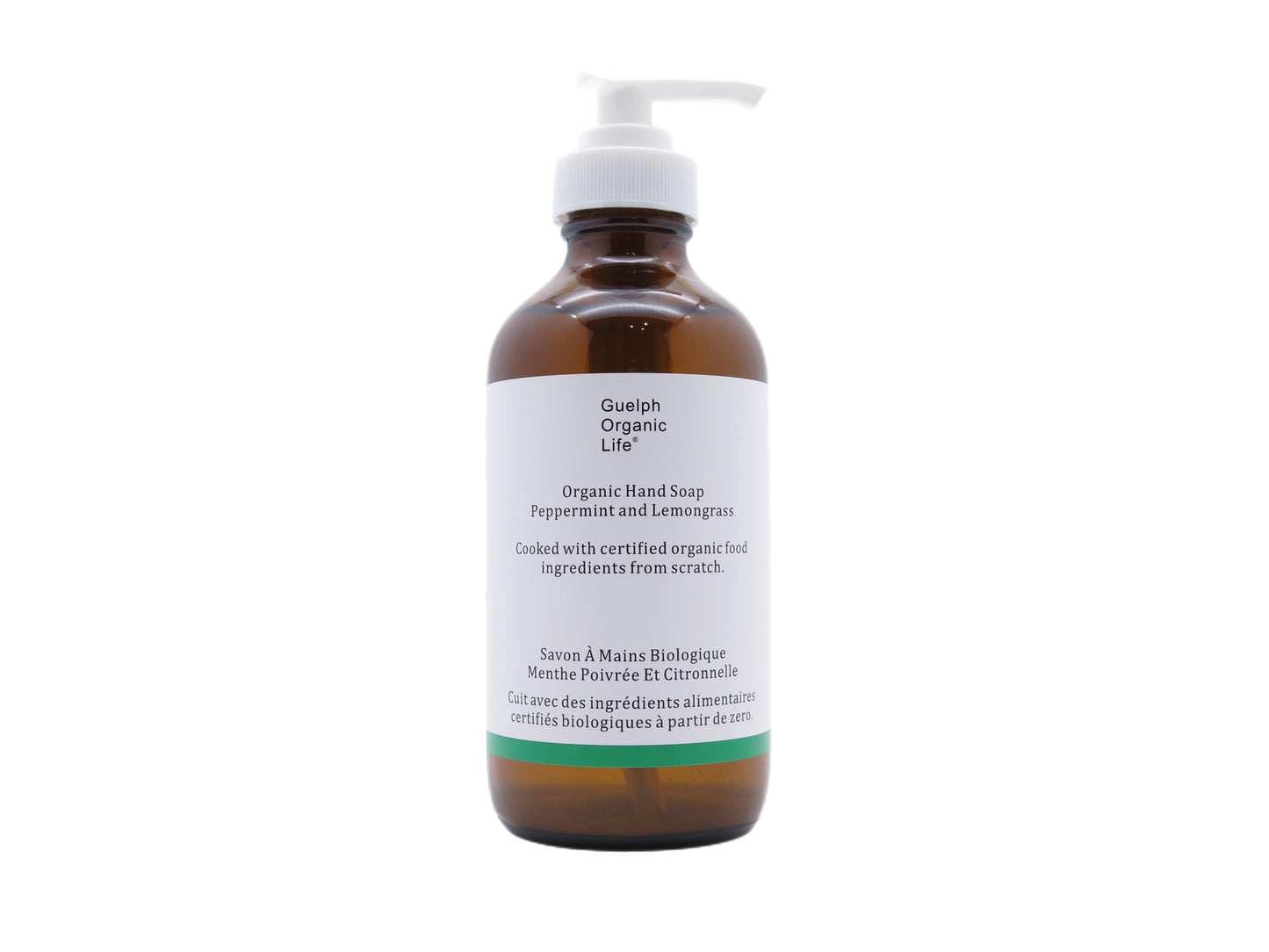 Natural is ambiguous. Made with 100% certified organic food ingredients, which guarantee a delicate cleansing while keeping skin moisture and maintaining the skin protection. This organic hand soap forms a rich and creamy lather and leaves skin soft without over-stripping. Glass bottle. 100% non-toxic. Made in Canada.