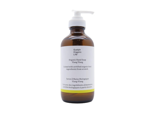 Natural is ambiguous. Made with 100% certified organic food ingredients, which guarantee a delicate cleansing while keeping skin moisture and maintaining the skin protection. This organic hand soap forms a rich and creamy lather and leaves skin soft without over-stripping. Glass bottle. 100% non-toxic. Made in Canada.