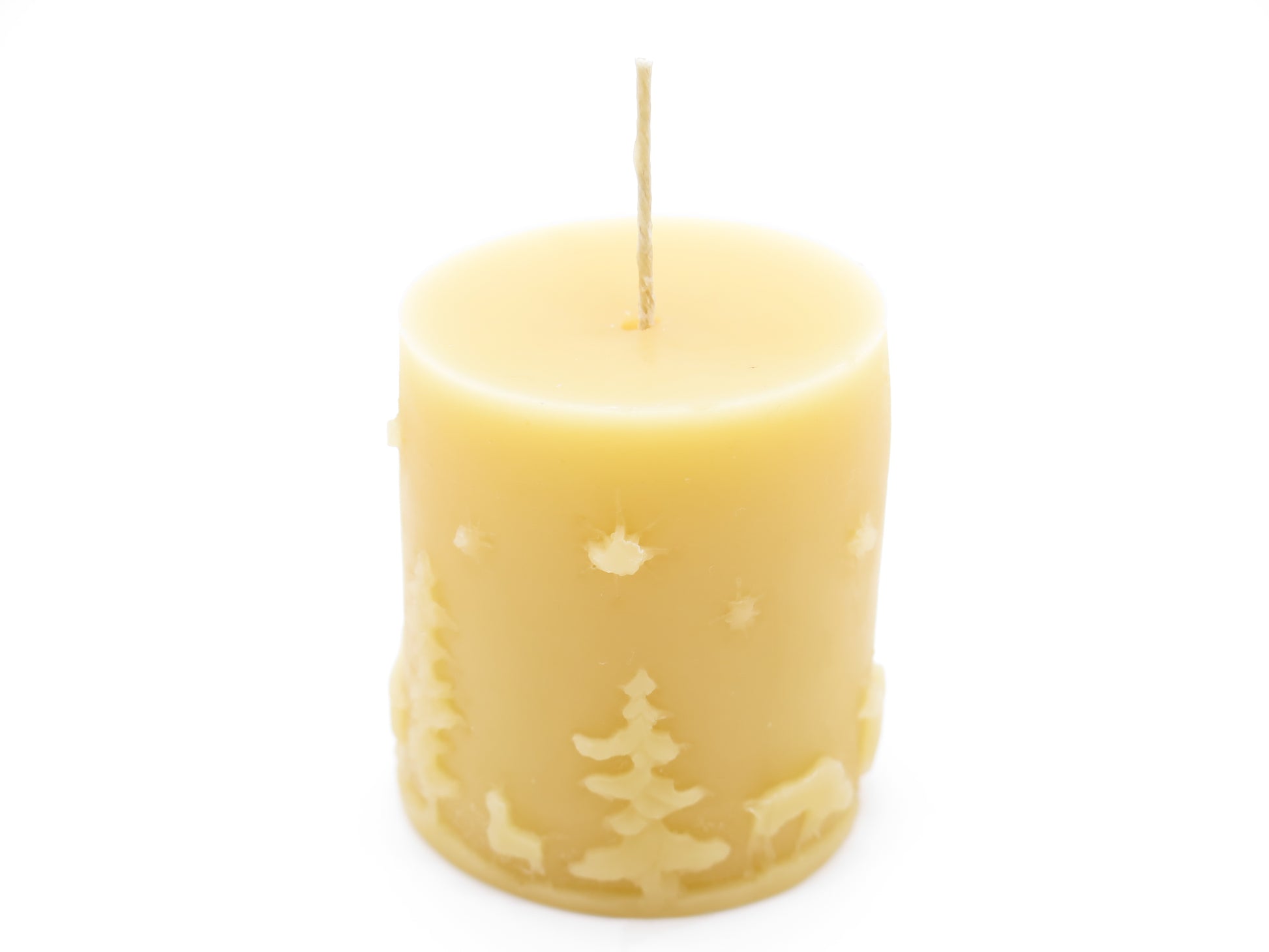 Natural is ambiguous.  100% USDA Certified Organic Yellow Beeswax and Organic Hemp Candlewick. The burning candles give you a unique aroma, which is from the beeswax contacting with pollens, nectars and honey. No fragrance and unscented. Ideal gifts, best for holidays and dinners. Hand Poured in Canada.