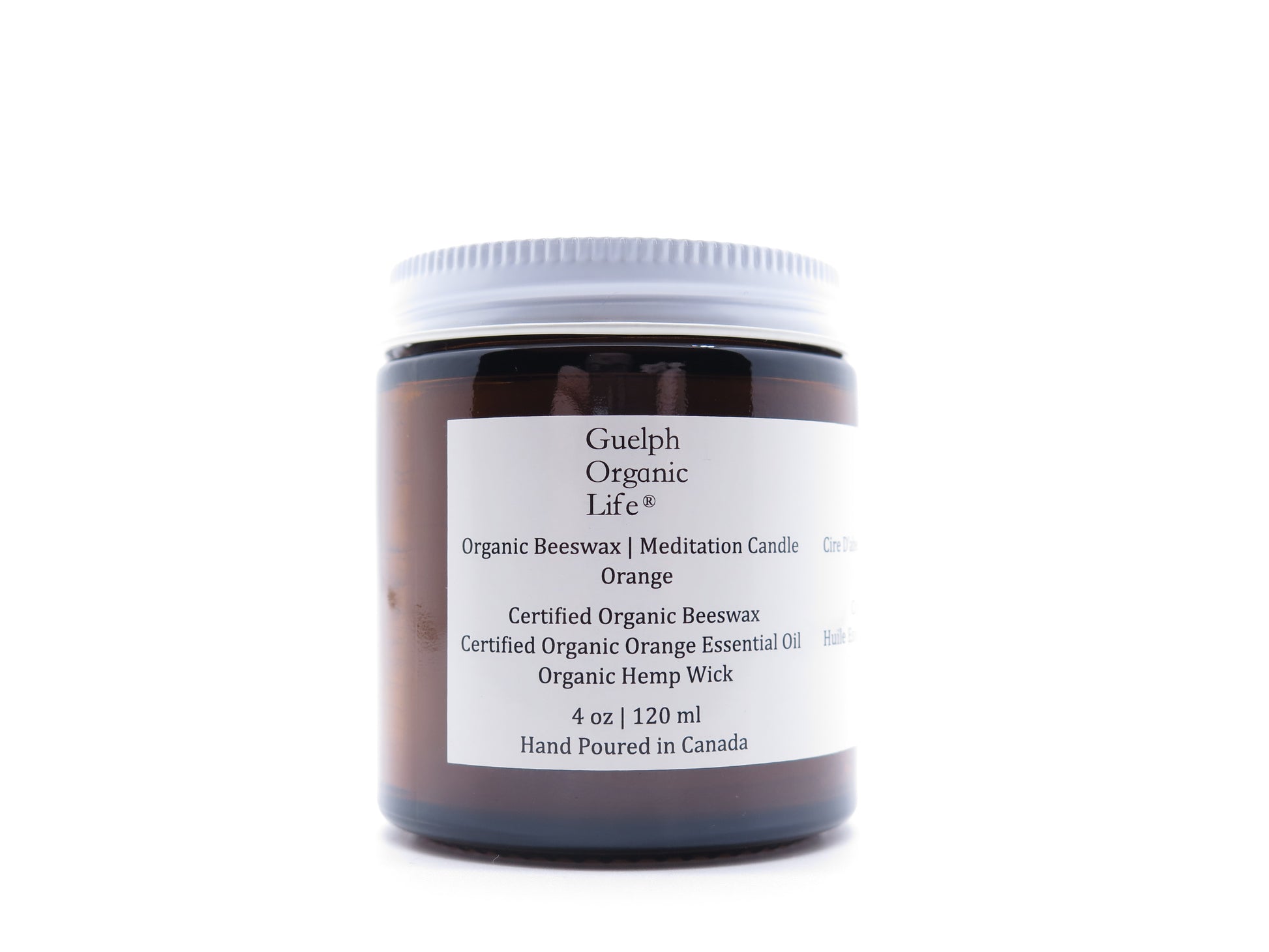 Natural is ambiguous. 100% USDA Certified Organic Yellow Beeswax, Certified Organic Orange Essential Oil, Organic Hemp Candlewick. No fragrance and lightly scented with certified organic orange essential oil. Ideal gift, best for holidays and dinners. Glass jar. 120 ml. Hand Poured in Canada.