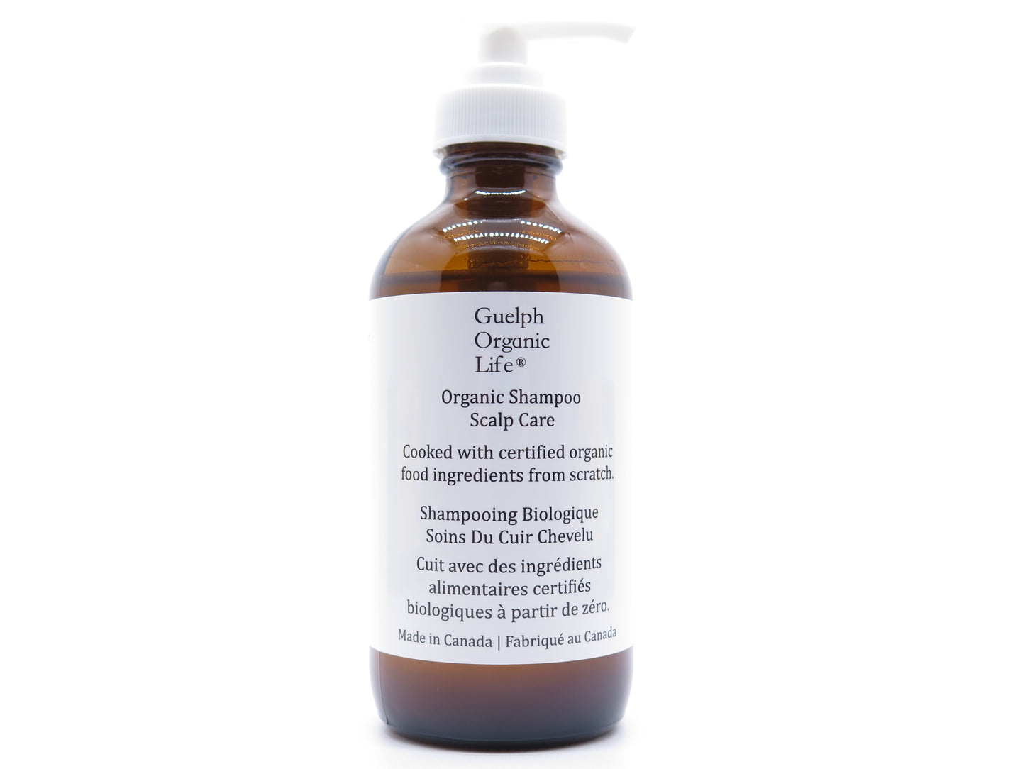 Natural is ambiguous. Cooked with 100% Certified Organic Food Ingredients from Scratch. This Organic Shampoo is a gentle cleansing formulation. This anti-dandruff hair care cleanser helps dandruff relief, soothe and nourish the hair and scalp, and bring back healthy shiny hair.Glass bottle.Made in Canada.