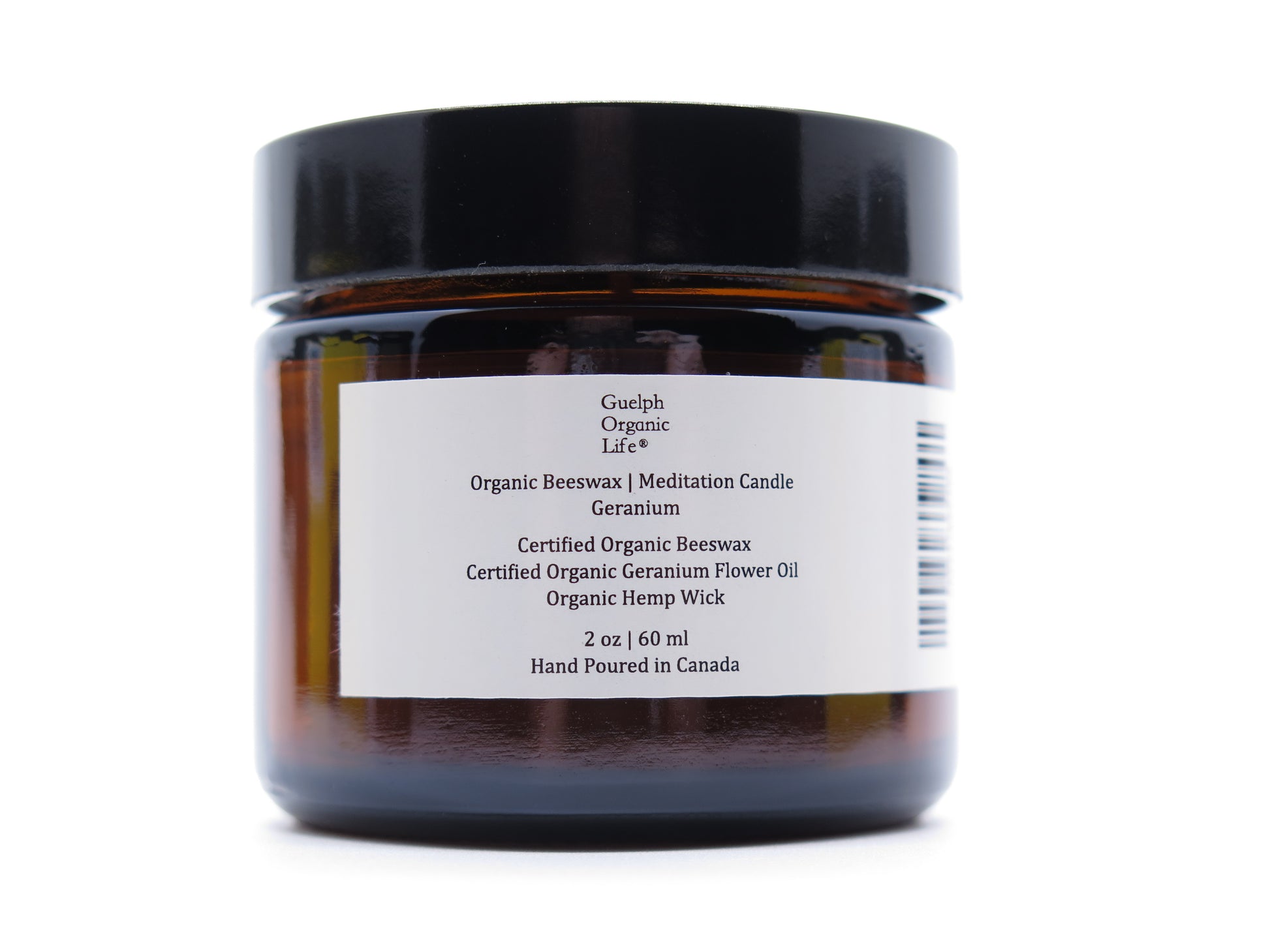 Natural is ambiguous.  100% USDA Certified Organic Yellow Beeswax, Certified Organic Geranium Essential Oil, Organic Hemp Candlewick. No fragrance and lightly scented with certified organic geranium essential oil. Ideal gift, best for holidays and dinners. Glass jar. 60 ml. Hand Poured in Canada.