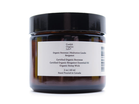 Natural is ambiguous. 100% USDA Certified Organic Yellow Beeswax, Certified Organic Bergamot Essential Oil, Organic Hemp Candlewick. No fragrance and lightly scented with certified organic bergamot essential oil. Ideal gift, best for holidays and dinners. Glass jar. 60 ml. Hand Poured in Canada.