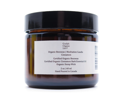 Natural is ambiguous.  100% USDA Certified Organic Yellow Beeswax, Certified Organic Cinnamon Essential Oil, Organic Hemp Candlewick. No fragrance and lightly scented with certified organic cinnamon essential oil. Ideal gift, best for holidays and dinners. Glass jar. 60 ml. Hand Poured in Canada.